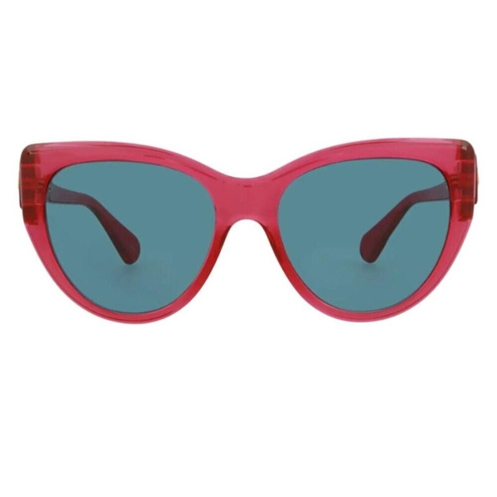 Gucci 56mm Cat Eye Sunglasses Red with blue lenses